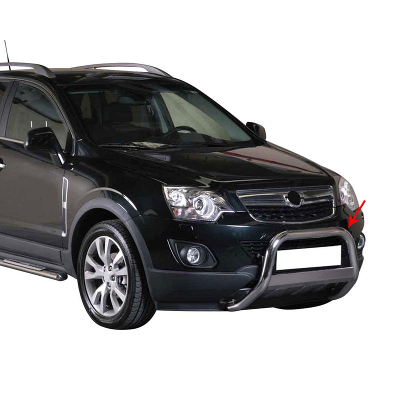Protezione anteriore per Opel Antara 2011-2015 ø63mm acciaio argento