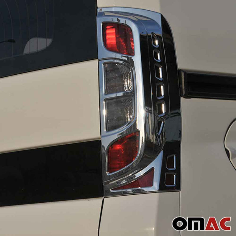 Strisce luci posteriori per Citroen Nemo 2008-2021 cromate ABS argento 2 pezzi