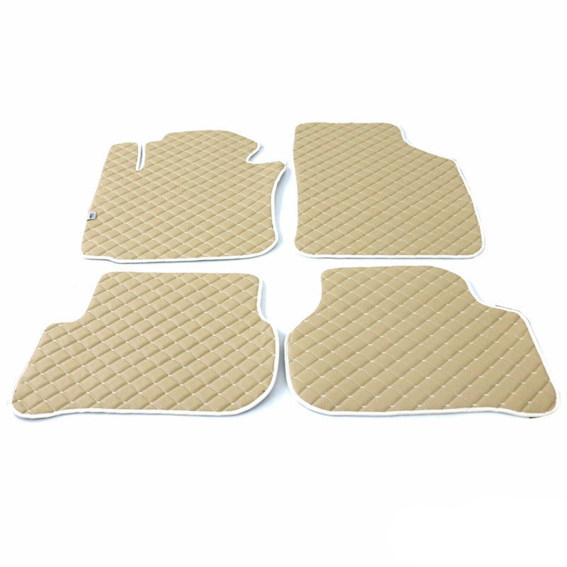 Tappetini in similpelle beige per VW Passat 2014-2022, 4 pezzi