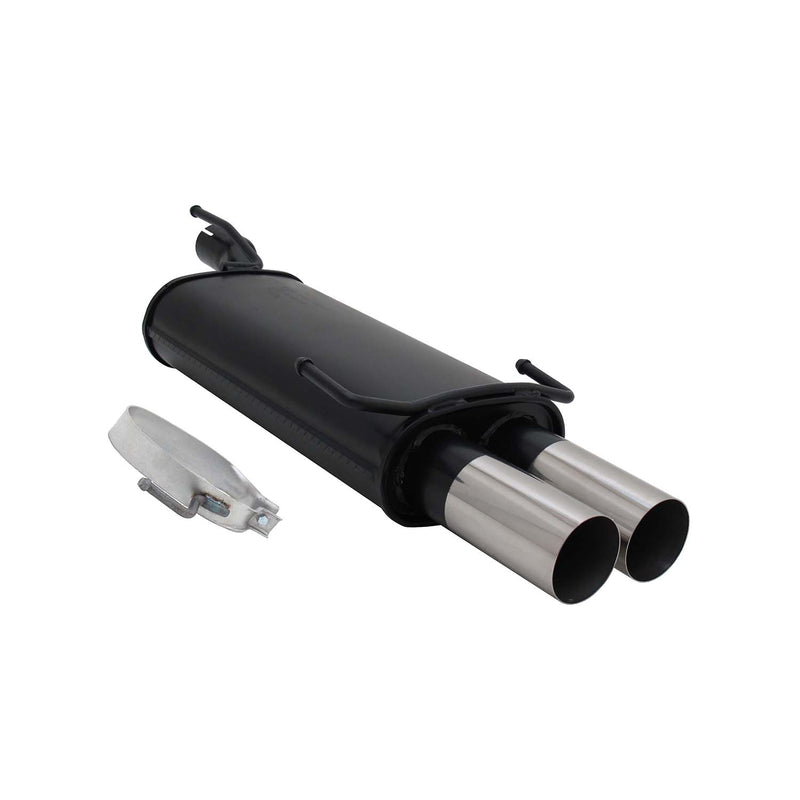 Scarico sportivo Novus per Opel Astra F / Opel Kadett E 2x76mm RL-Design con ABE
