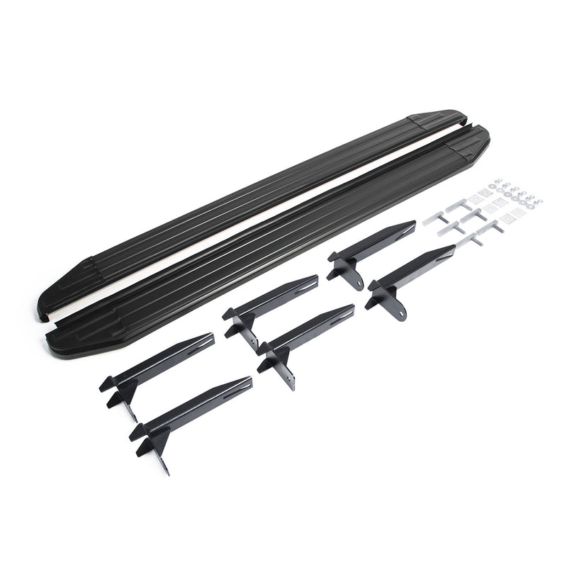 Pedane laterali per VW Amarok 2010-2016 alluminio nero ABE