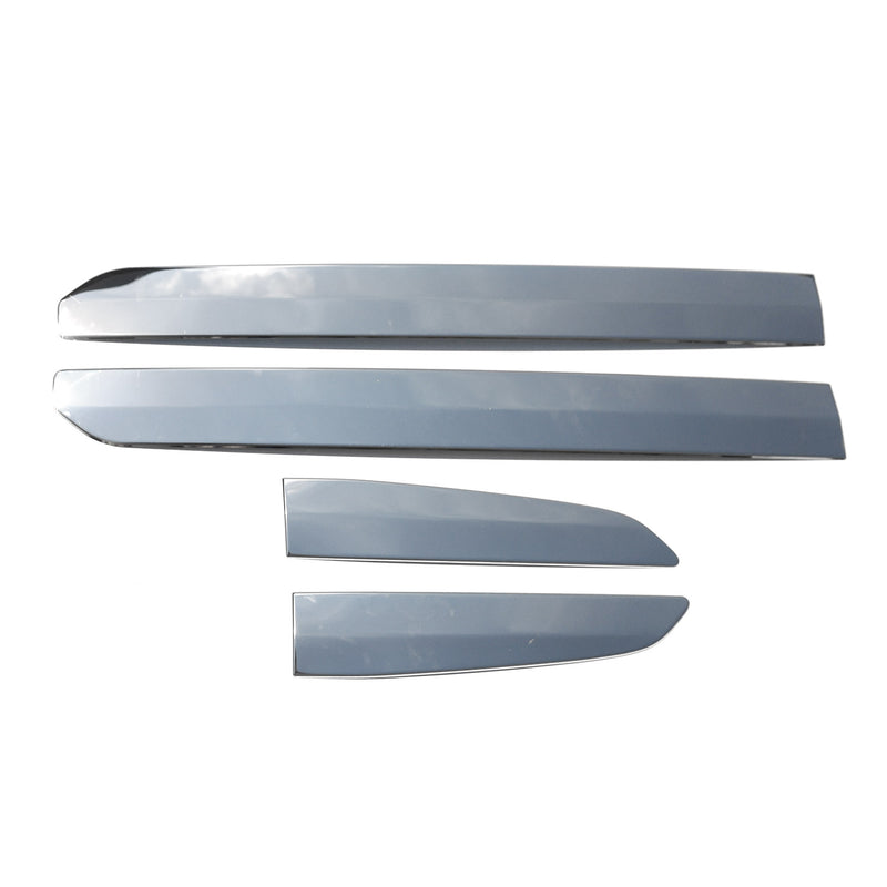 Protezione per portiera laterale con striscia decorativa per Ford Tourneo Transit Courier 2014-2024 cromata 4 pezzi