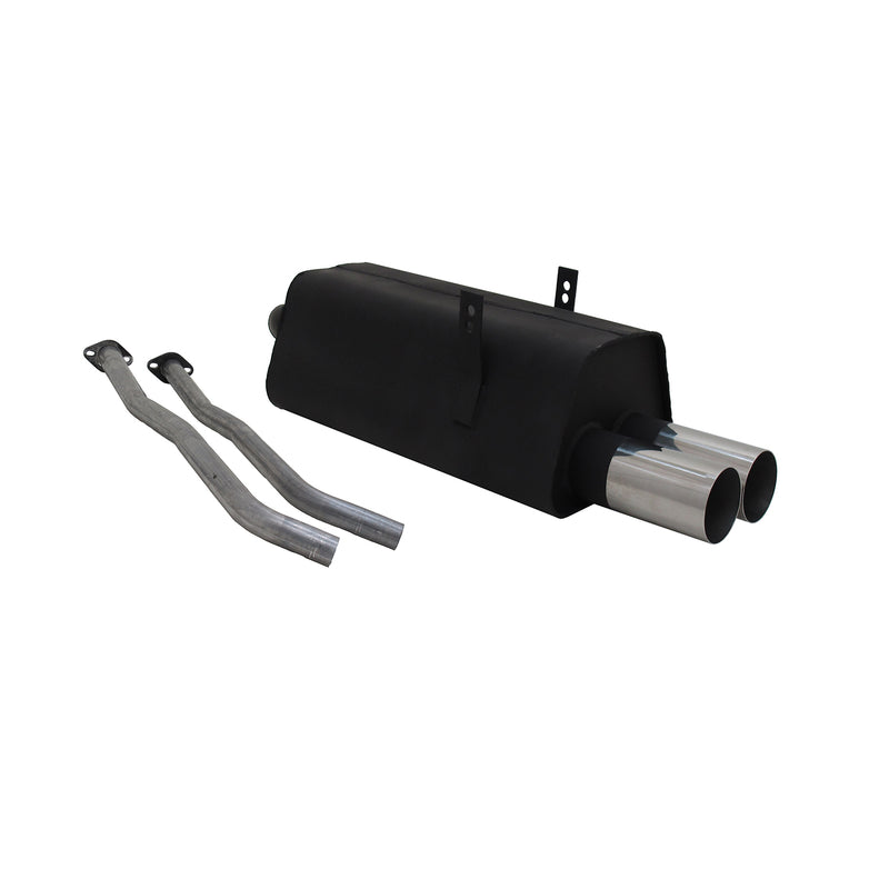 Scarico sportivo Novus per BMW Serie 3 E36 325i 2x76 silenziatore posteriore RL-Design con ABE