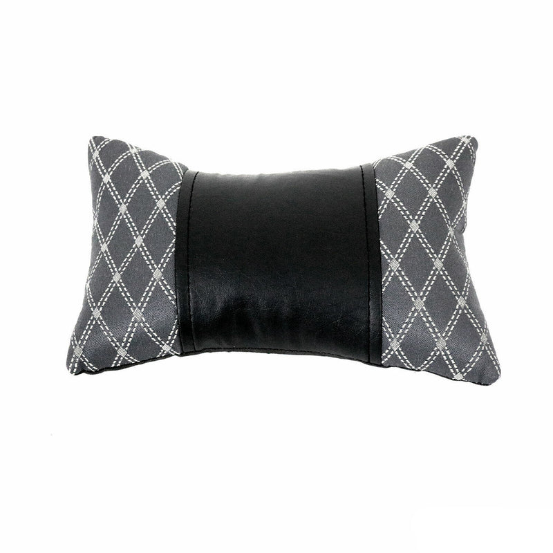 Cuscino cervicale auto nero grigio 8x30cm