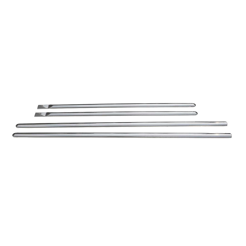 Striscia di protezione per porta laterale, strisce di protezione per porta per Dacia Lodgy in acciaio inox argento 4x