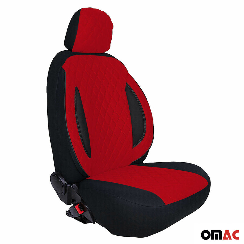 Coprisedile per Renault Zoe 2012-2025 Nero Rosso 1 posto
