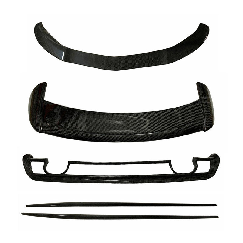 Spoiler anteriore diffusore posteriore bodykit per Mercedes Classe A W176 A180 250 in fibra di carbonio