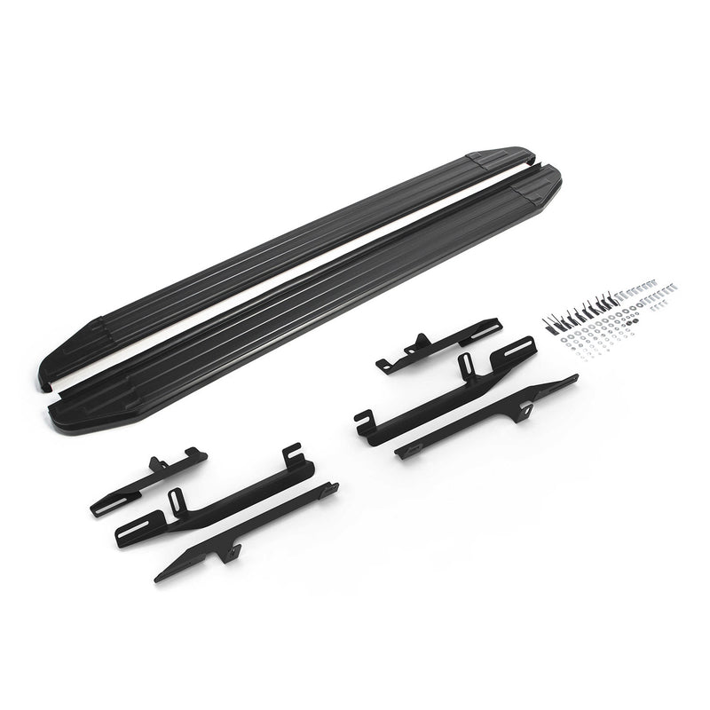 Pedane laterali per Skoda Yeti 2009-2024 alluminio nero ABE