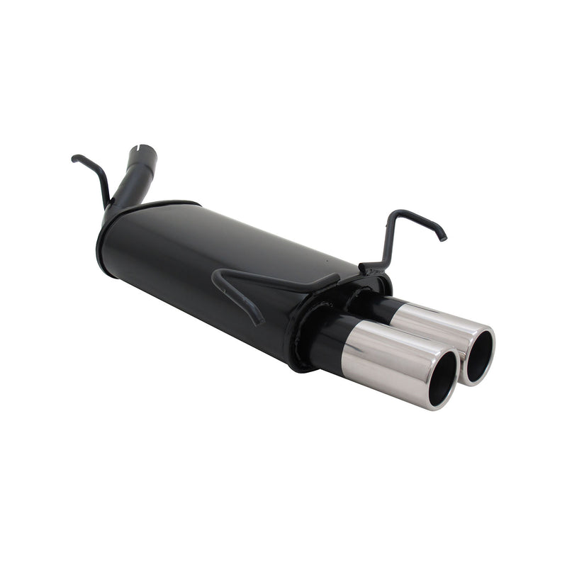 Scarico sportivo Novus per Opel Corsa C silenziatore posteriore 2x76mm con ABE