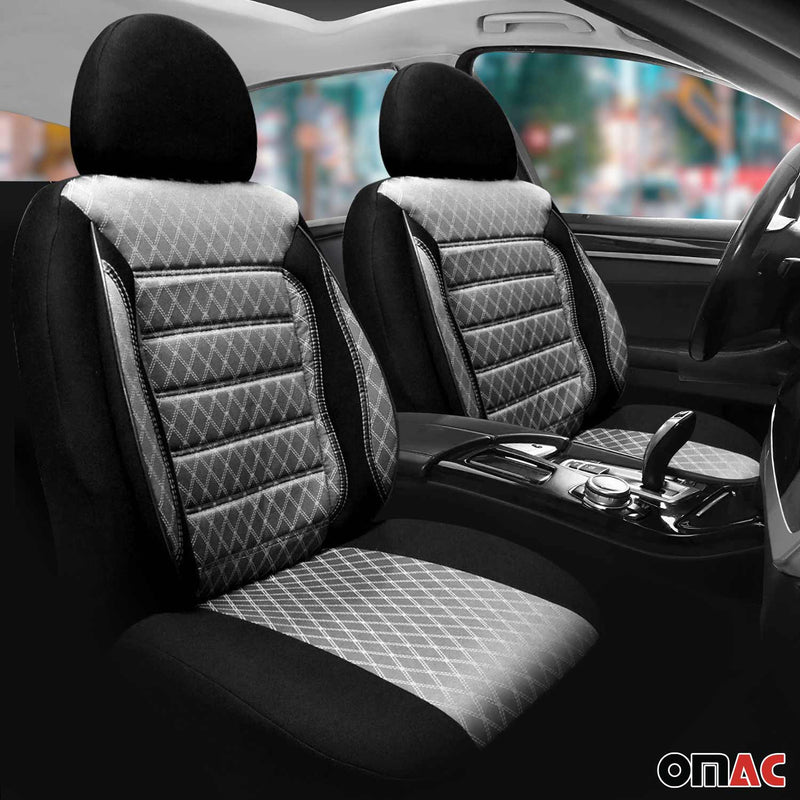 Coprisedili per Ford C-Max Ecosport Grigio Nero Set 2 posti anteriori