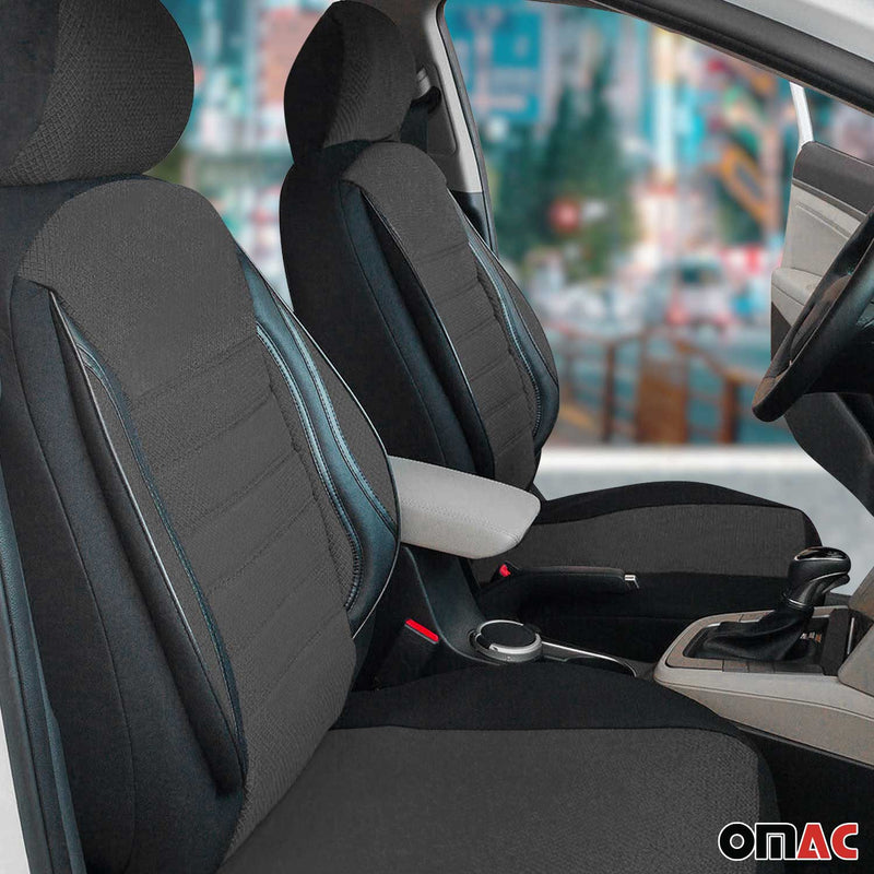 Coprisedili per Renault Clio Grigio Nero set 2 posti anteriori