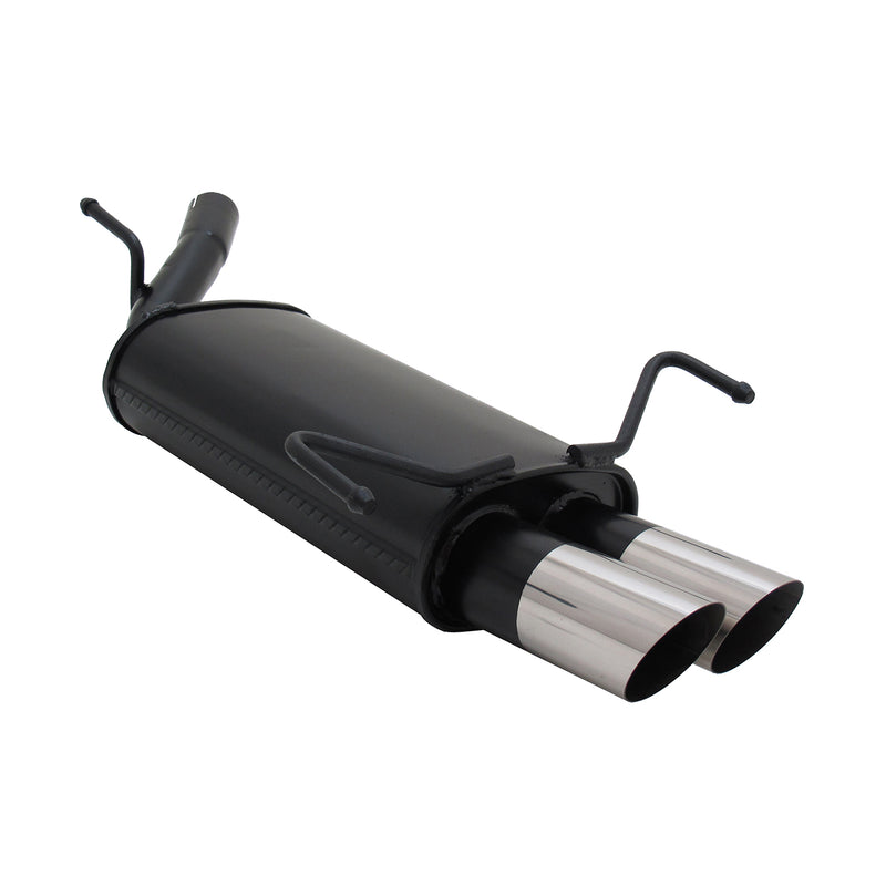 Scarico sportivo Novus per Opel Corsa C silenziatore posteriore 2x76mm MS-Design con ABE