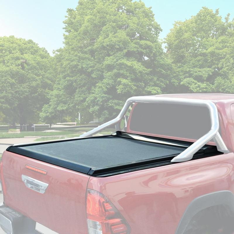 Copertura del vano di carico scorrevole per VW Amarok 2010-2016 alluminio nero 1 pezzo