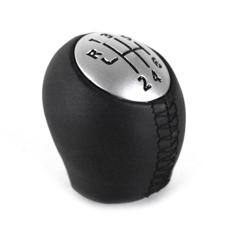 Pomello del cambio per Renault Fluence 2010-2025 6 marce in pelle sintetica nera