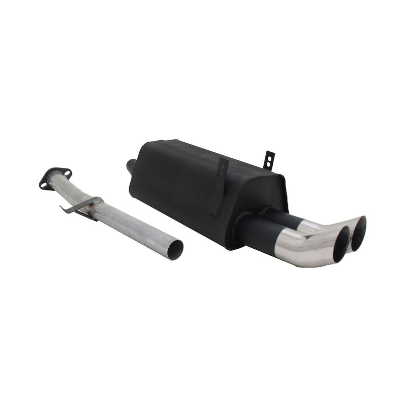 Scarico sportivo Novus per BMW Serie 3 E36 316 / 318 silenziatore posteriore 2x76mm DTM con ABE