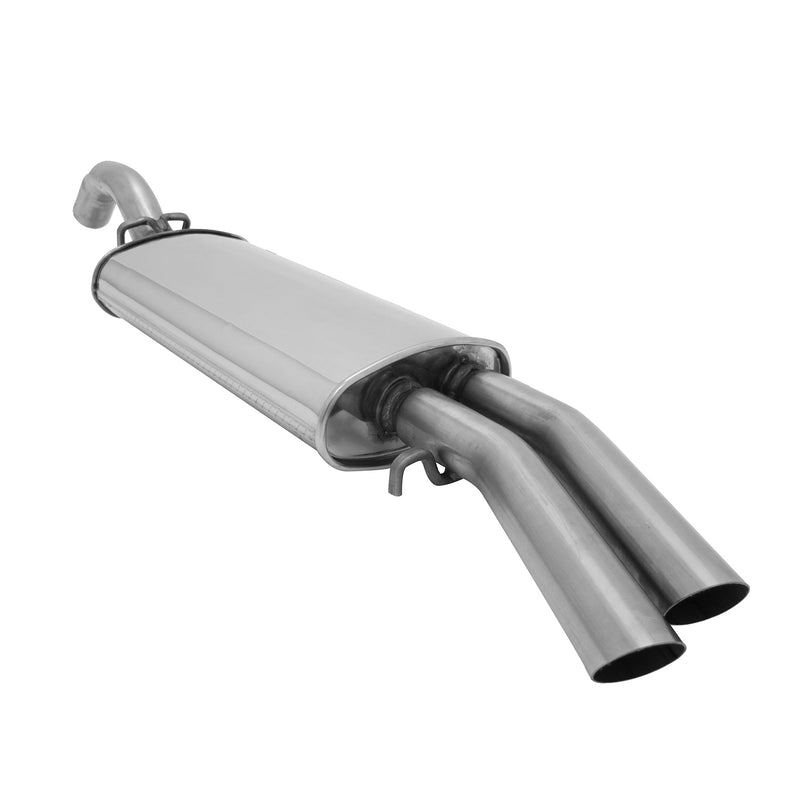 Silenziatore posteriore Novus Classic Line in acciaio inox per Golf 2 1.8 8V GTI