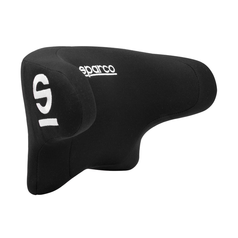 Cuscino cervicale per auto Sparco nero, cuscino ergonomico in schiuma per la testa
