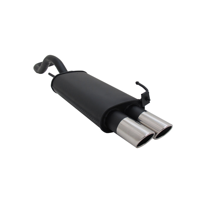 Novus Sportauspuff für VW Polo 4 6N / 6N2 2x76 SR-Design Endschalldämpfer ABE