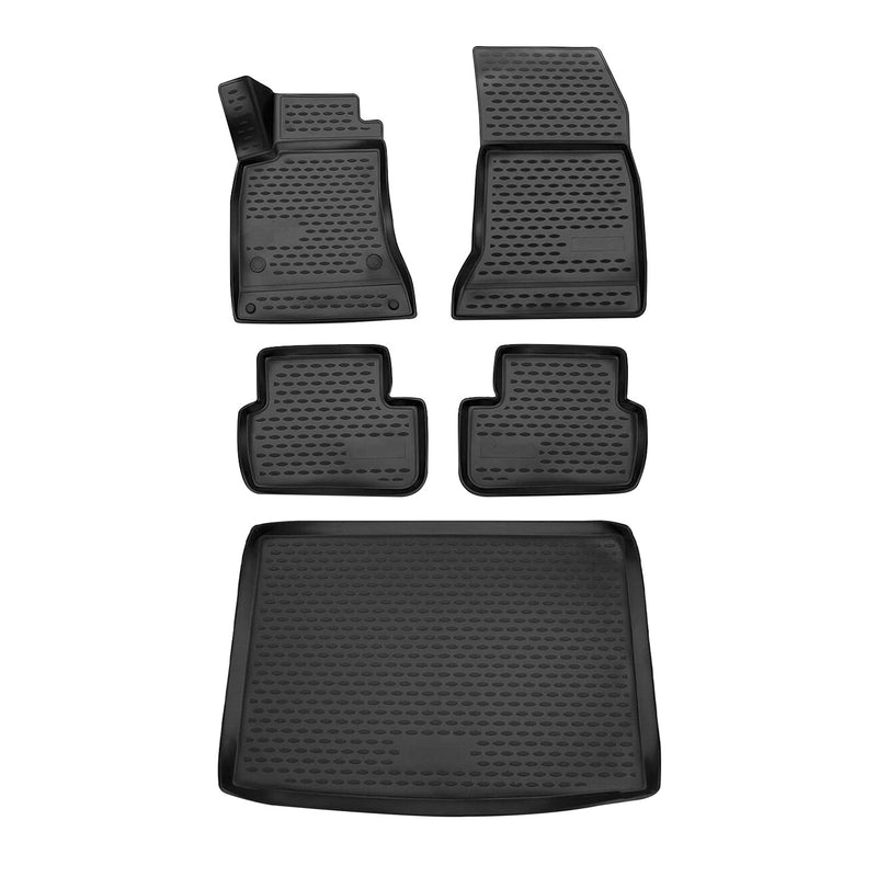 Set di tappetini e vaschetta per bagagliaio per Mercedes Classe B W242 W246 2011-2019 TPE