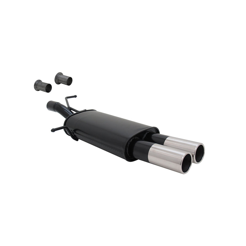 Scarico sportivo Novus per Peugeot 307 / Citroen C4 silenziatore posteriore 2x76mm con ABE