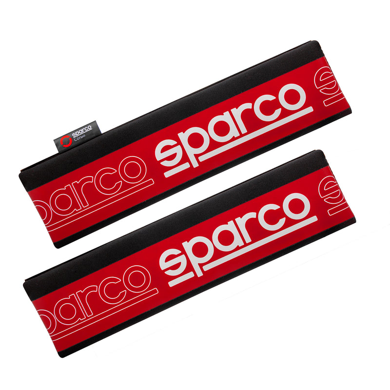 Protezione per cintura SPARCO, protezione per cintura di sicurezza, protezione per cintura di sicurezza per auto, rossa, 2 pezzi