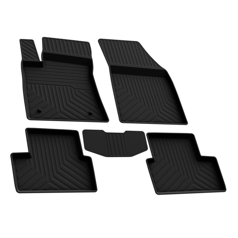 Tappetini in gomma neri per Seat Ibiza 2008-2017, 4 pezzi