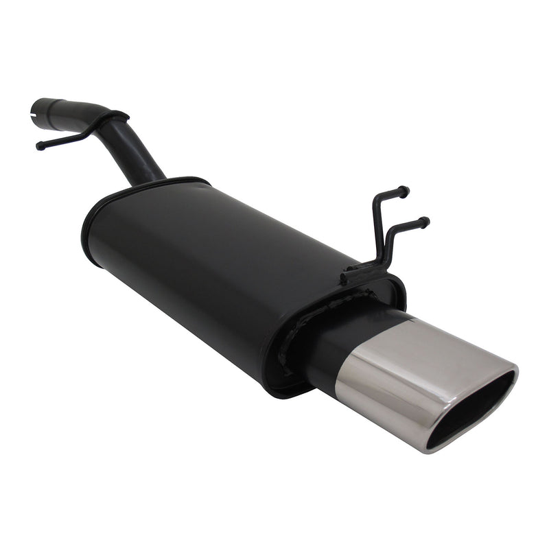Scarico sportivo Novus per Ford Fiesta MK6 JH / JD silenziatore posteriore 75x135mm con ABE