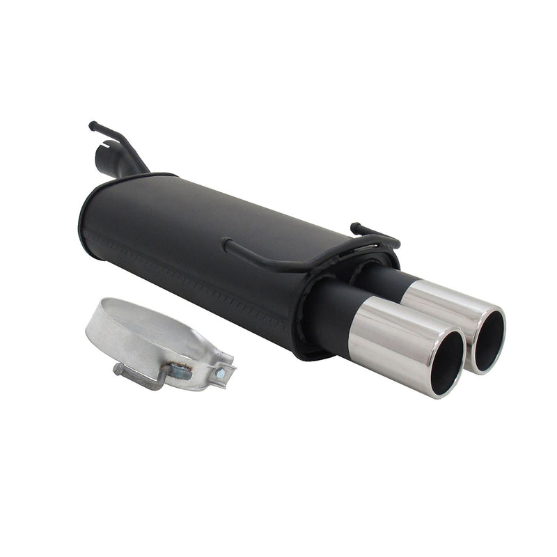 Scarico sportivo Novus per Opel Astra F / Opel Kadett E silenziatore posteriore 2x76 ABE
