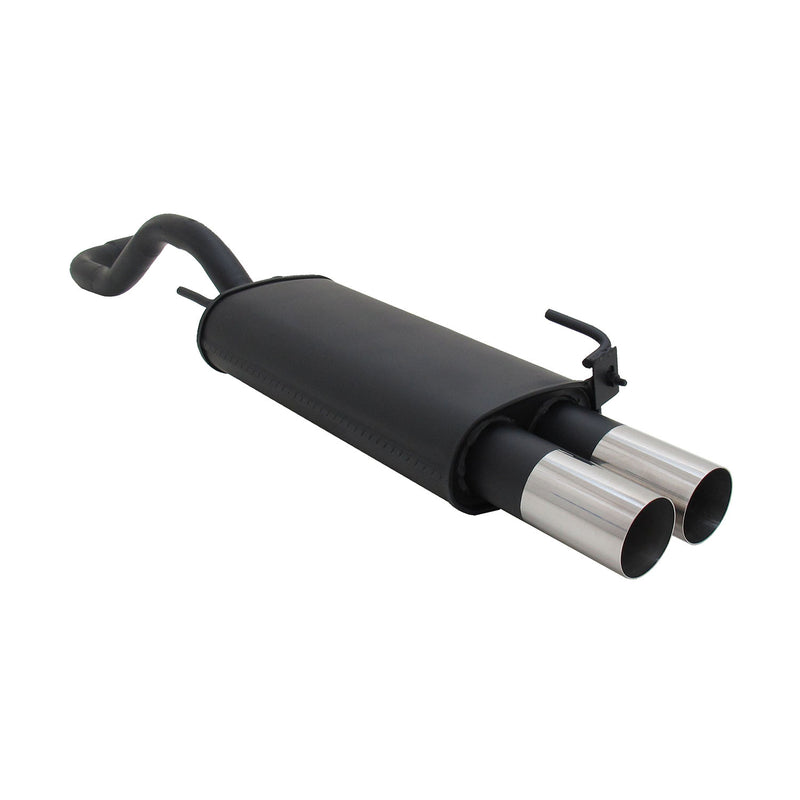 Scarico sportivo Novus per VW Polo 4 6N / 6N2 2x76 silenziatore posteriore RL-Design ABE