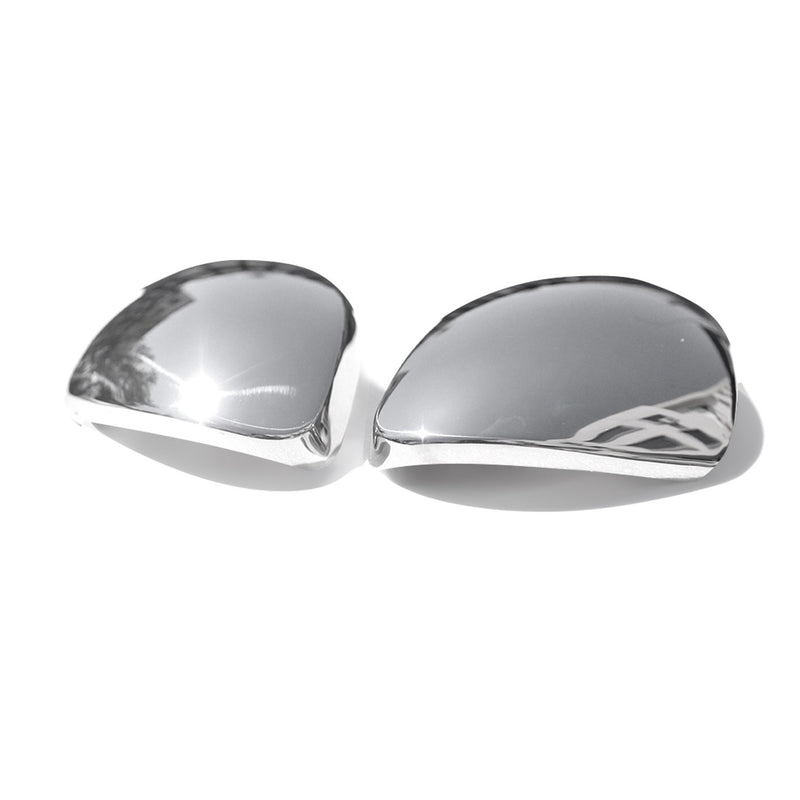 Spiegelkappen Spiegelabdeckung für Seat Alhambra 2010-2021 Edelstahl Silber 2tlg