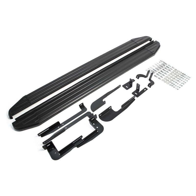 Minigonne laterali per pedane laterali per Kia Sportage 2010-2015 ABE Nero Alu