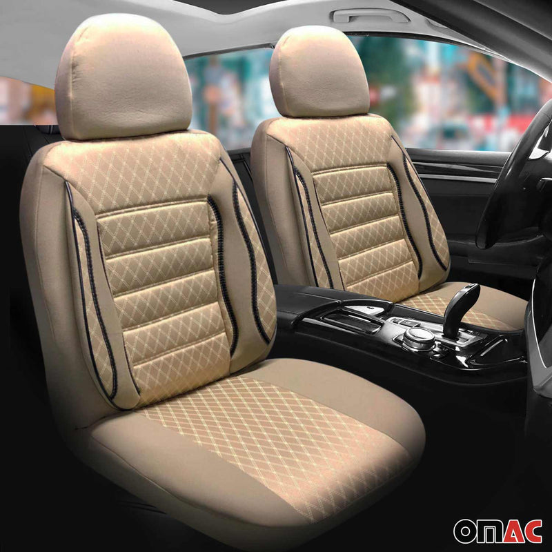Coprisedili per Opel Combo 2019-2025 Beige Set 2 posti anteriori