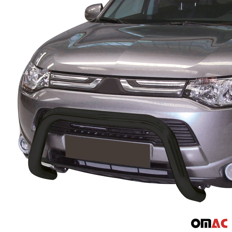 Protezione anteriore per Mitsubishi Outlander 2013-2015 ø76 acciaio nero