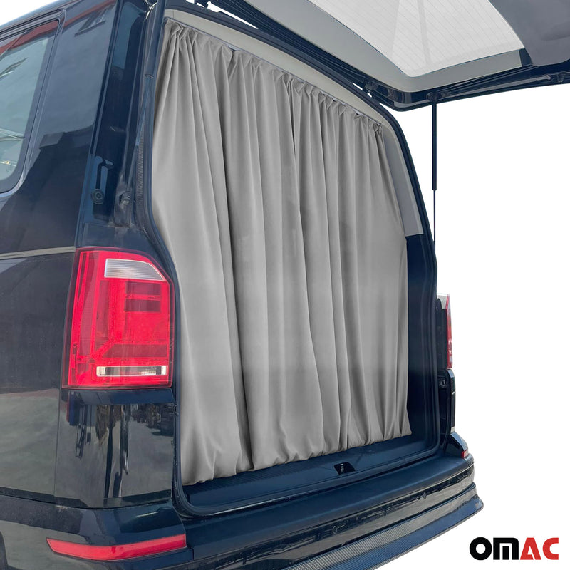 Maß Gardinen für Ford Transit Tourneo Connect L1 L2 Heckklappe Vorhänge Grau
