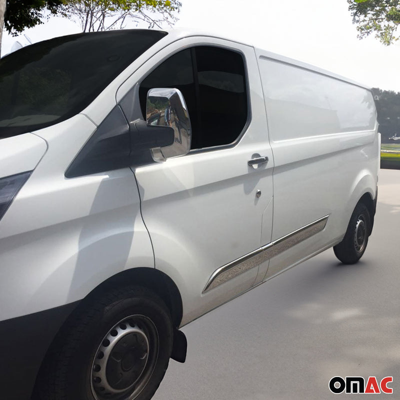 Striscia di protezione per porta laterale per Ford Transit Custom 2013-2024 in acciaio inox 5x 