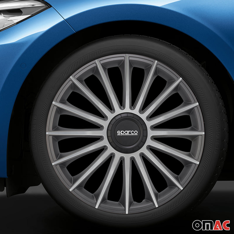 Coprimozzi Sparco 16 pollici Treviso Grigio Argento 4 pezzi