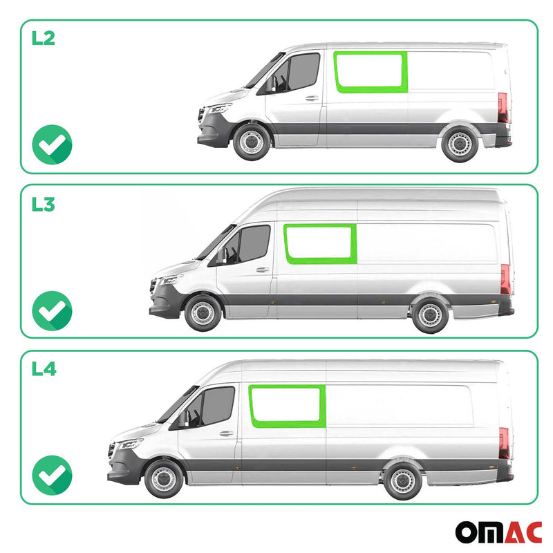 Seitenfenster für Mercedes Sprinter W906 2006-2018 Links Vorne Fenster L2 L3 L4