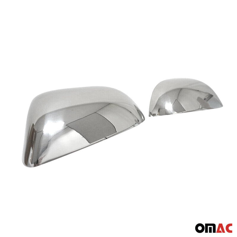 Calotte specchietti retrovisori per Skoda Superb in acciaio inox argento 2 pezzi