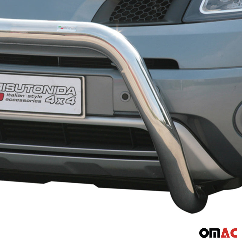 Barra di protezione anteriore per Renault Koleos 2008-2011 ø76mm acciaio argento