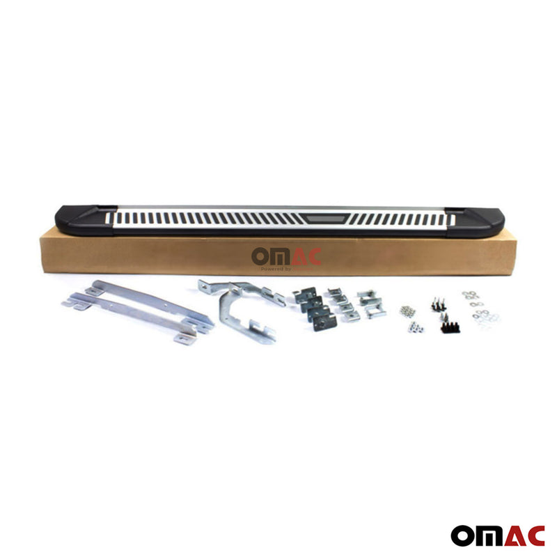 Pedane laterali minigonne per Audi Q7 4LB 2006-2015 Alu Nero