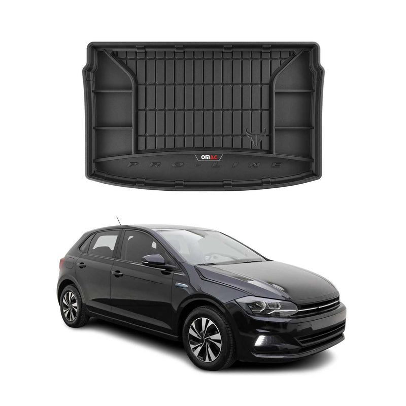 Vasca portabagagli in gomma OMAC per VW Polo 2017-2025, vasca portabagagli in TPE, nera