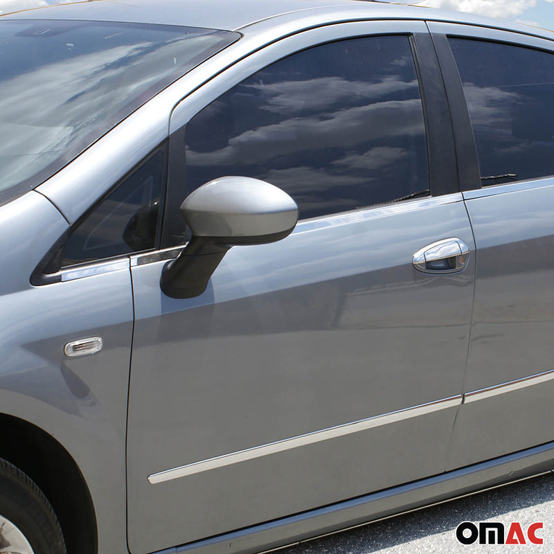 Copri maniglia porta, copri maniglia porta per Fiat Linea 2006-2018 in acciaio inox argento 8 pezzi 
