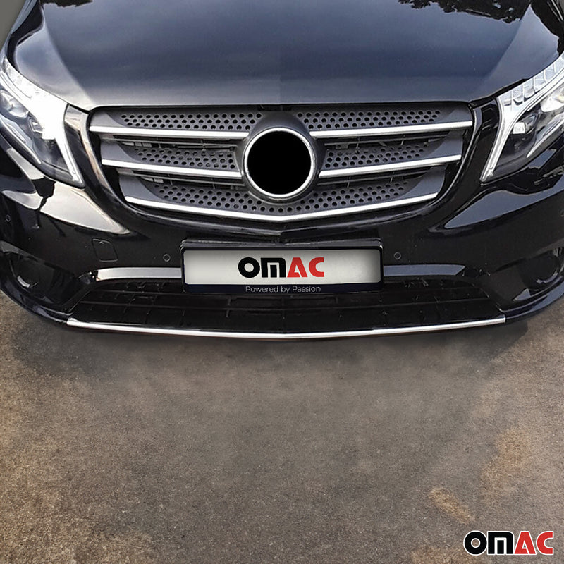 Kühlergrill Leisten Grillleisten für Mercedes Vito W447 2014-2019 Chrom Silber