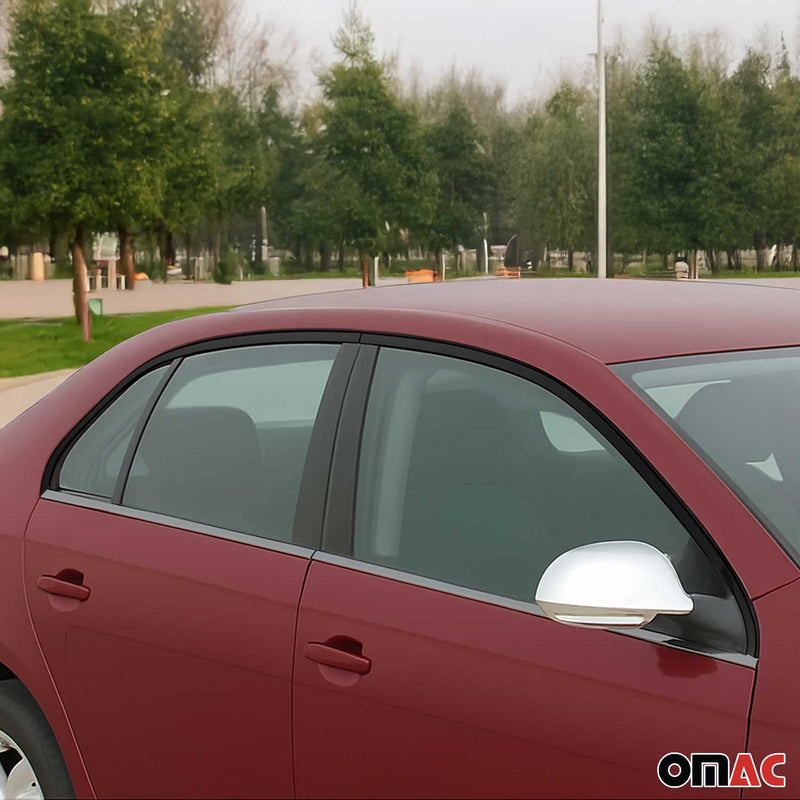 Fensterleisten Zierleisten für VW Jetta 2010-2018 Edelstahl Dunkel 6tlg