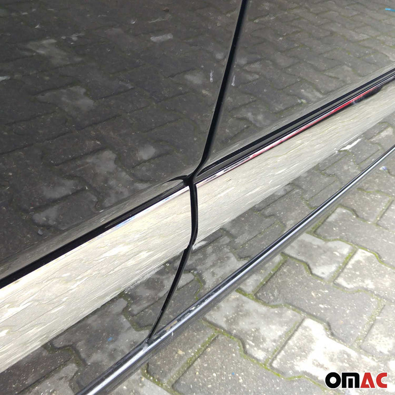 Protezione per porta laterale con striscia per VW Transporter T5 2003-2015 porta singola L2 cromata