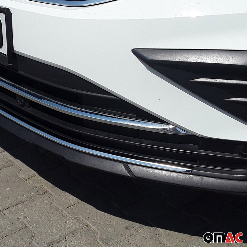 Strisce per griglia radiatore per VW Tiguan 2020-2025 in acciaio inox argento 1 pezzo