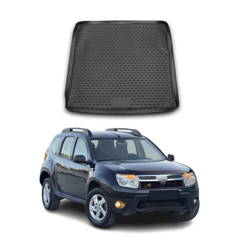 Tappetino per bagagliaio per Dacia Duster 2010-2018 4x4 in gomma nero