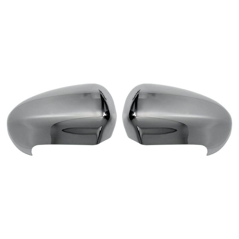 Calotte specchietti retrovisori per Nissan Qashqai +2 2008-2014 ABS cromato argento 