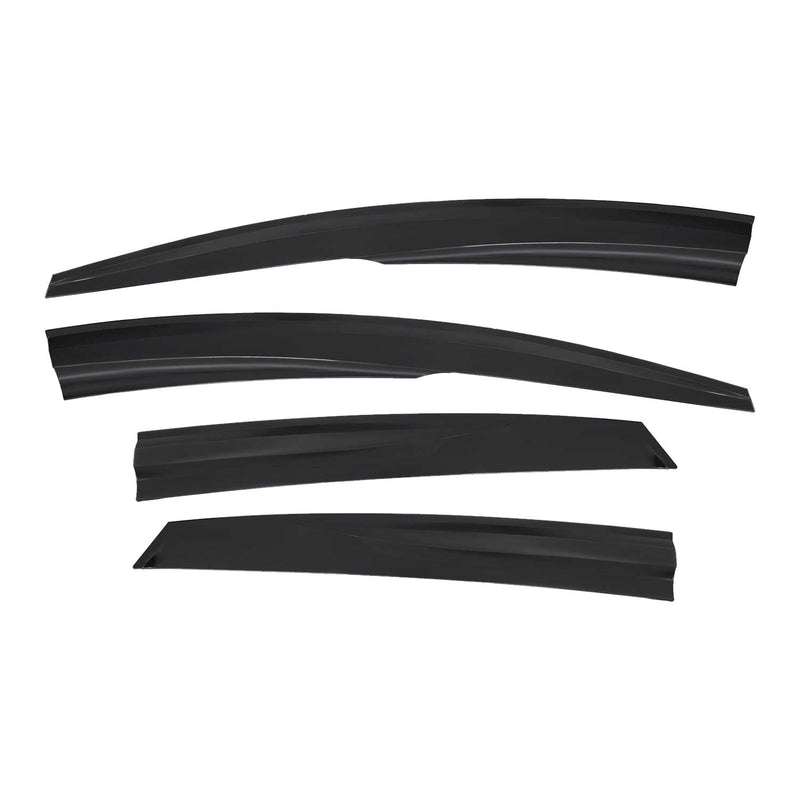 4 deflettori d'aria e deflettori antipioggia per Ford Focus 2010-2018 Hatchback Limo Dark