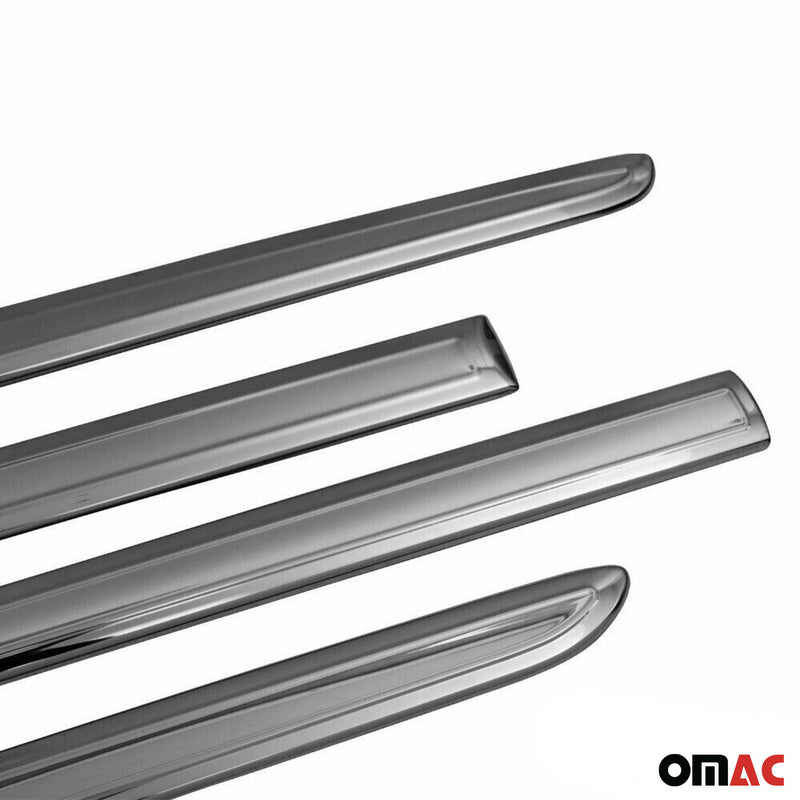 Striscia di protezione per portiera laterale per VW Caddy 2015-2020 cromata scura 4x